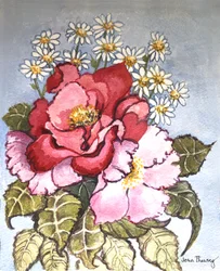 One Red and One Pink Rose